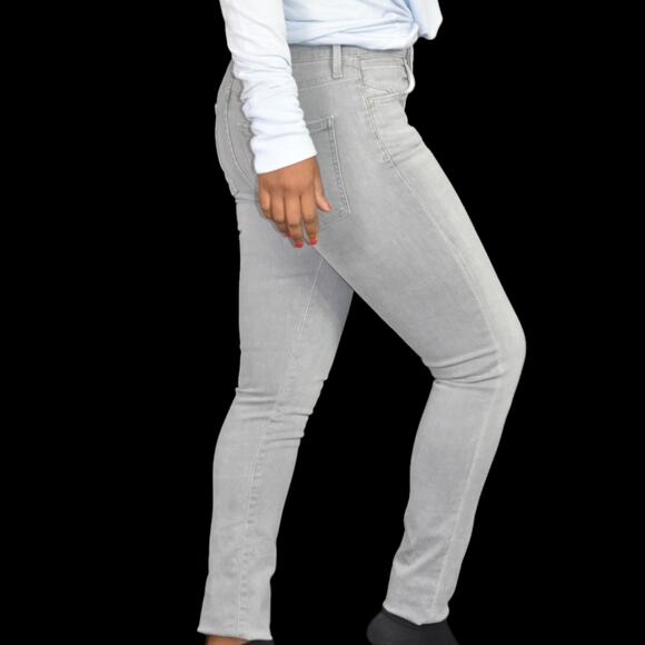 Agolde Sophie Jean Grey Light Fame Skinny Slim High Waist Cotton Stretch Size 26 - Picture 6 of 16